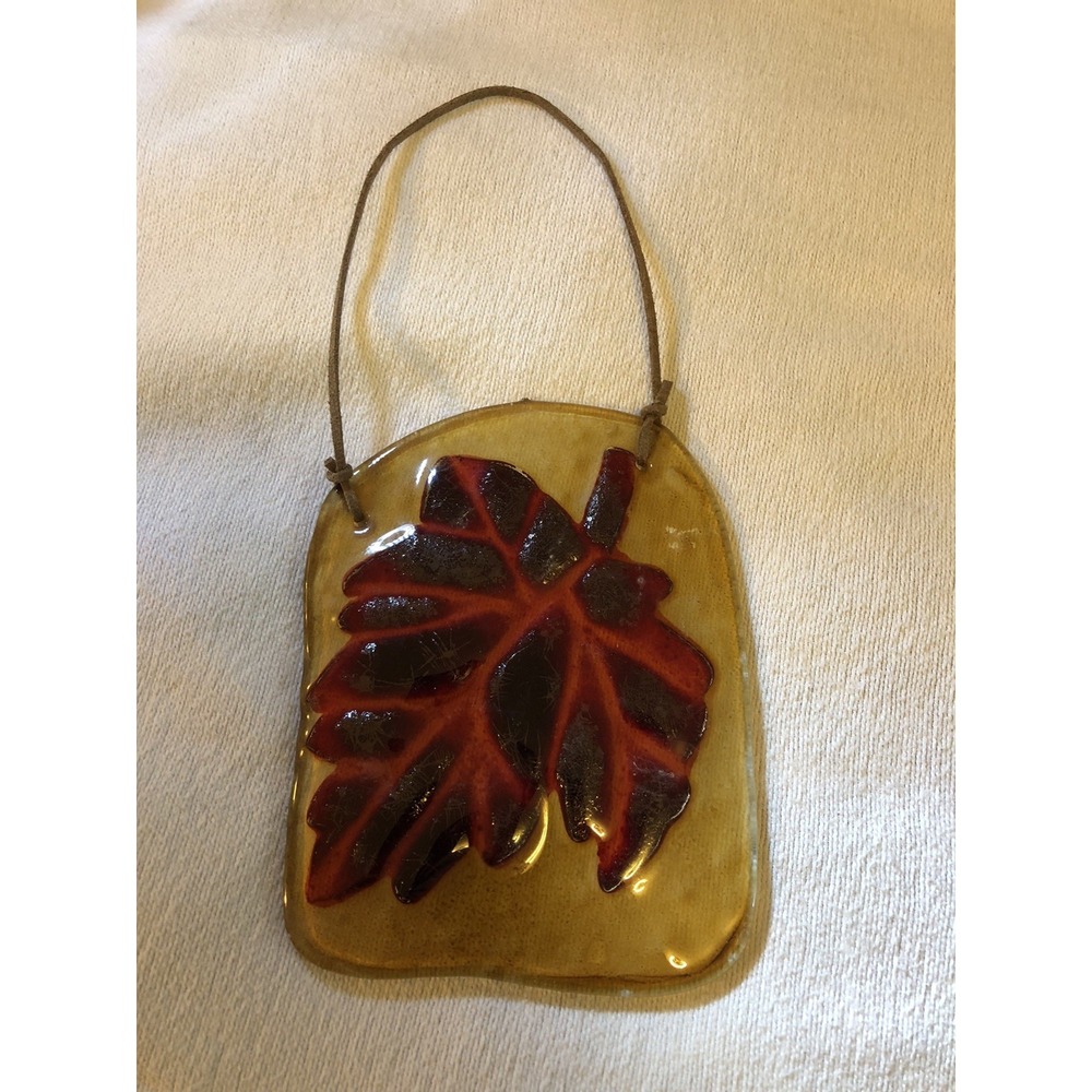 Blowen Glass Fall Leaf Decor